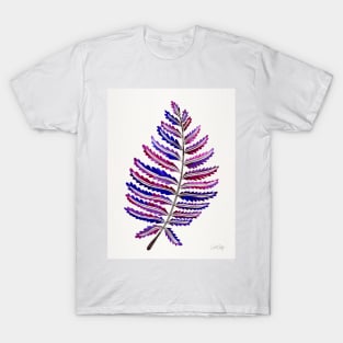 fern leaf indigo T-Shirt